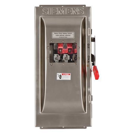 Nonfusible, Safety Switch, Heavy Duty, 600 V, 3PST MPN:HNF363SW