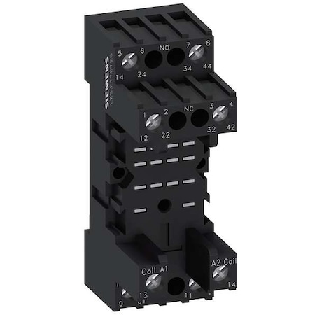 Relay Socket, PlugIn, Screw Clamp, Black MPN:LZS:PT78720