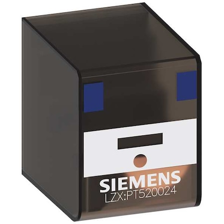 Plug-In Relay, 24V DC, 6 A, Pins MPN:LZX:PT520024