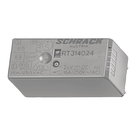 Plug-In Relay, 230V AC, 16 A, Pins MPN:LZX:RT314730