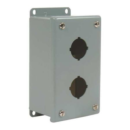 PushButtonEnclosure, 30mm, 2Holes, Metal MPN:P30EMS02P