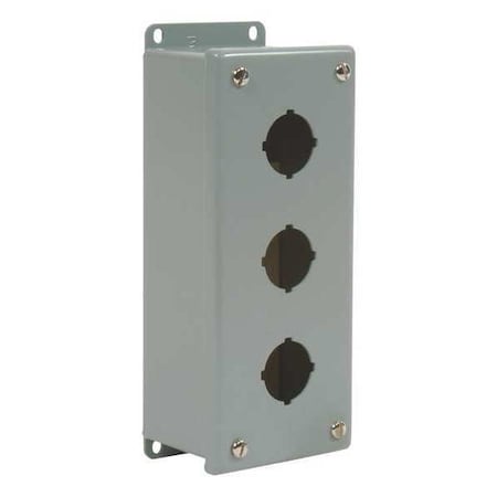 PushButtonEnclosure, 30mm, 3Holes, Metal MPN:P30EMS03P