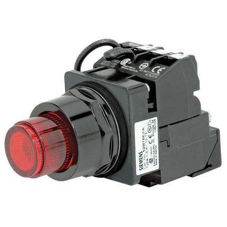 Illuminated Push Button, 30 mm, 1NO/1NC, Red MPN:US2:52BT6G2A