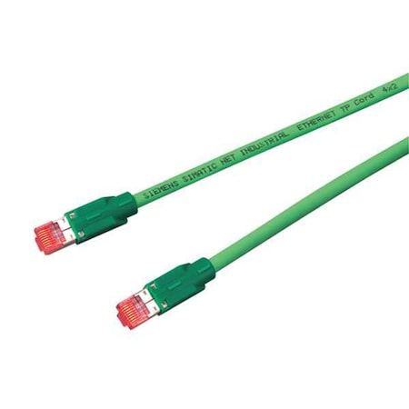 Ethernet Cable, Cat 6A, Green, 1.6 ft. MPN:6XV1 870-3QE50