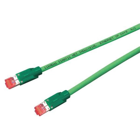 Ethernet Cable, Cat 6A, Green, 3.3 ft. MPN:6XV1 870-3QH10