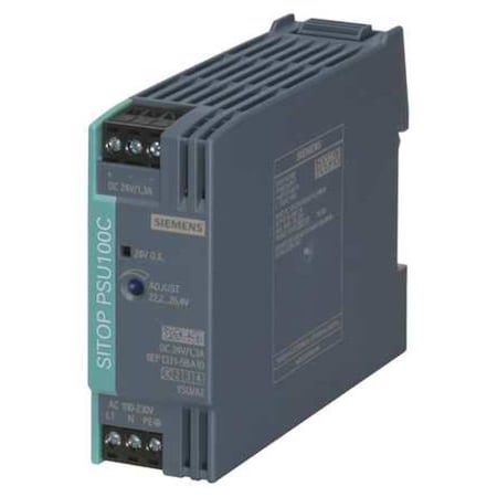 DC Power Supply, 110/300V DC; 85/264V AC, 24V DC, 30 W, 1.3 A, DIN Rail MPN:6EP1331-5BA10