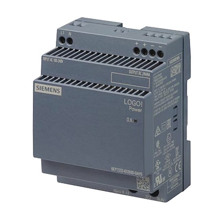Stabilized Power Supply, 100/240V AC, 24V DC, 96 W, 4 A, DIN Rail MPN:6EP33336SB000AY0