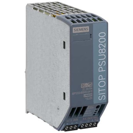 Stabilized Power Supply, 120/230V AC, 24V DC, 120 W, 5 A, DIN Rail MPN:6EP33338SB000AY0