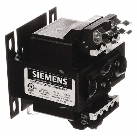 Control Transformer, 100 VA, 24V AC, 120/240V AC MPN:MT0100C