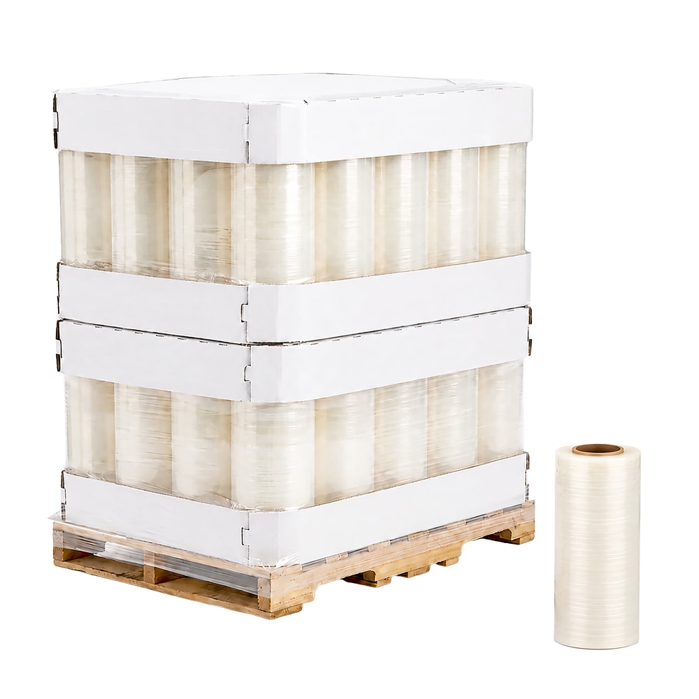 Hand Stretch Film Rolls, 70 Gauge, 20in x 6000ft, Clear, Total Qty 40 MPN:MSC206070