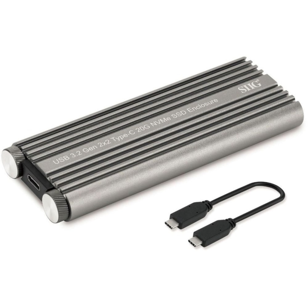 USB 3.2 Gen 2x2 Type C M.2 PCIe NVMe SSD Enclosure Ultra Fast 20G Data Transfer Rate MPN:JU-SA0X11-S1