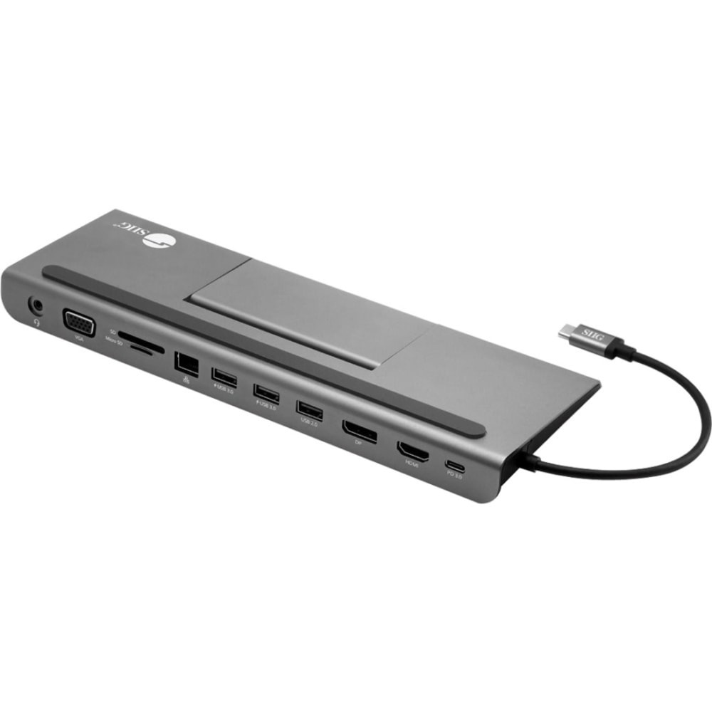 SIIG Aluminum USB-C MST Video Docking Station MPN:JU-DK0E11-S1