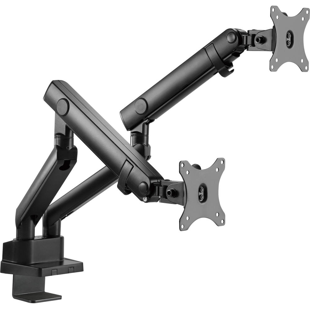 SIIG Aluminum Mechanical Spring Dual Monitor Mount - 17in to 32 - Supports Landscape or Portrait Orientation - CEMT2U12S1 MPN:CE-MT2U12-S1