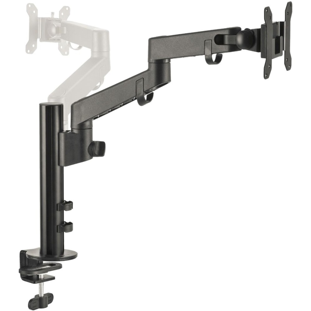 SIIG Single Pole Arm Multi-Angle Replaceable Articulating Monitor Desk Mount - 14in to 30in - Heavy Duty Multi-Adjustable Mount - Up to 17.6lbs MPN:CE-MT3D11-S1