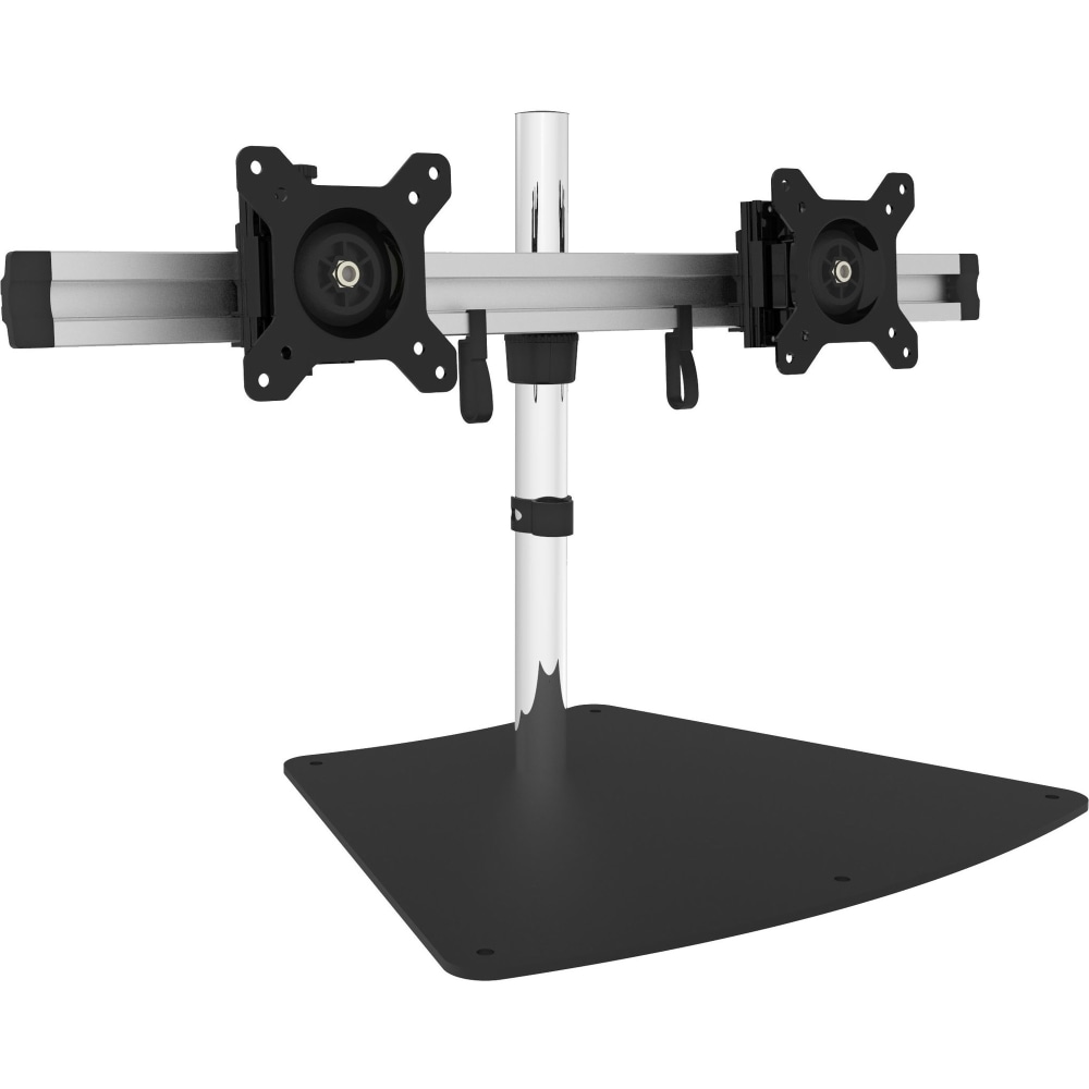 SIIG Easy-Adjust Dual Monitor Desk Stand - 13in to 27in - Up to 27in Screen Support - 35.20 lb Load Capacity - CEMT2011S1 MPN:CE-MT2011-S1
