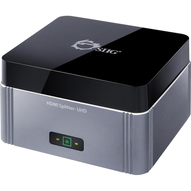SIIG Premium 2-Port HDMI Splitter with EDID - 4Kx2K 60Hz - 3840 &times; 2160 - 340 MHzMaximum Video Bandwidth - CEH22K12S1 MPN:CE-H22K12-S1
