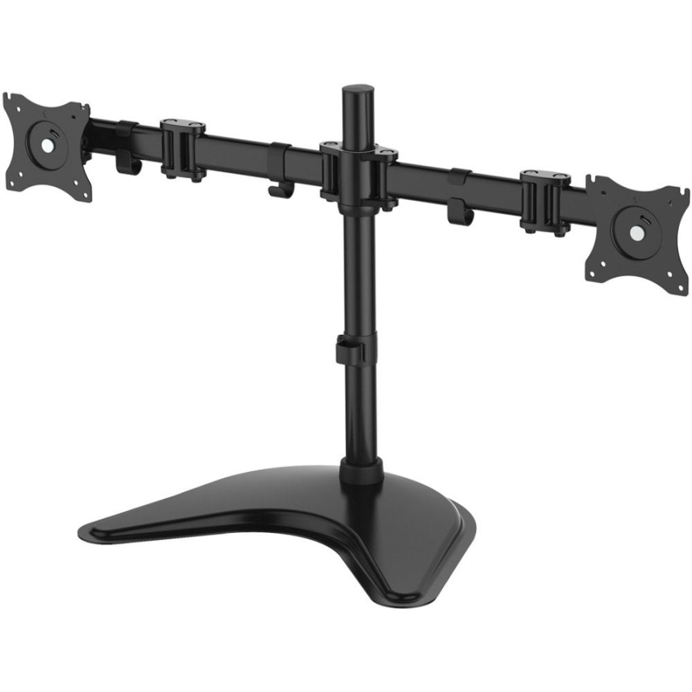 SIIG Articulated Freestanding Dual Monitor Desk Stand - 13in-27in - Up to 27in Screen Support - 34 lb Load Capacity - CEMT1U12S1 MPN:CE-MT1U12-S1