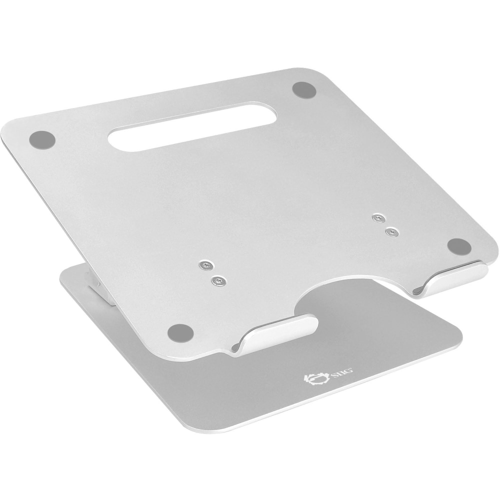 SIIG Adjustable Aluminum Laptop Stand for Macbook and PC - Up to 17in Screen Support - 13.20 lb Load Capacity - CEMT2C12S1 MPN:CE-MT2C12-S1