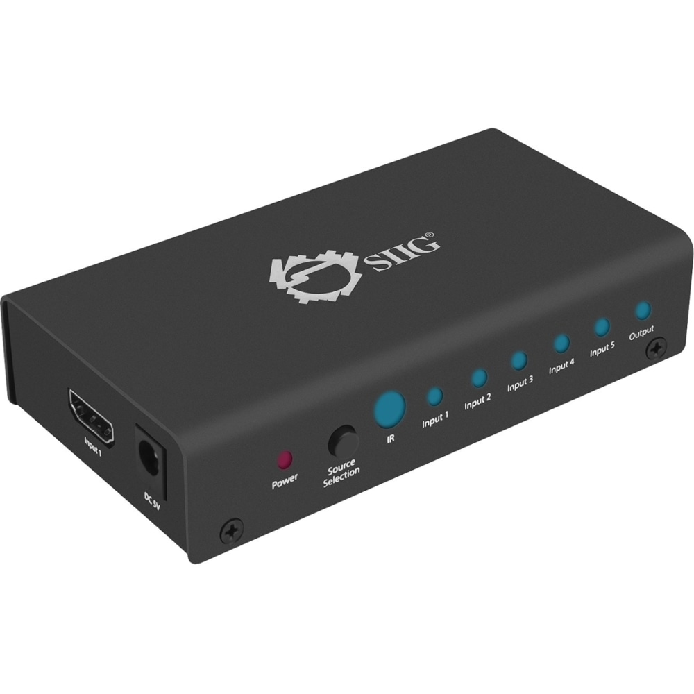 SIIG 5x1 HDMI Switch 4K MPN:CE-H23012-S1