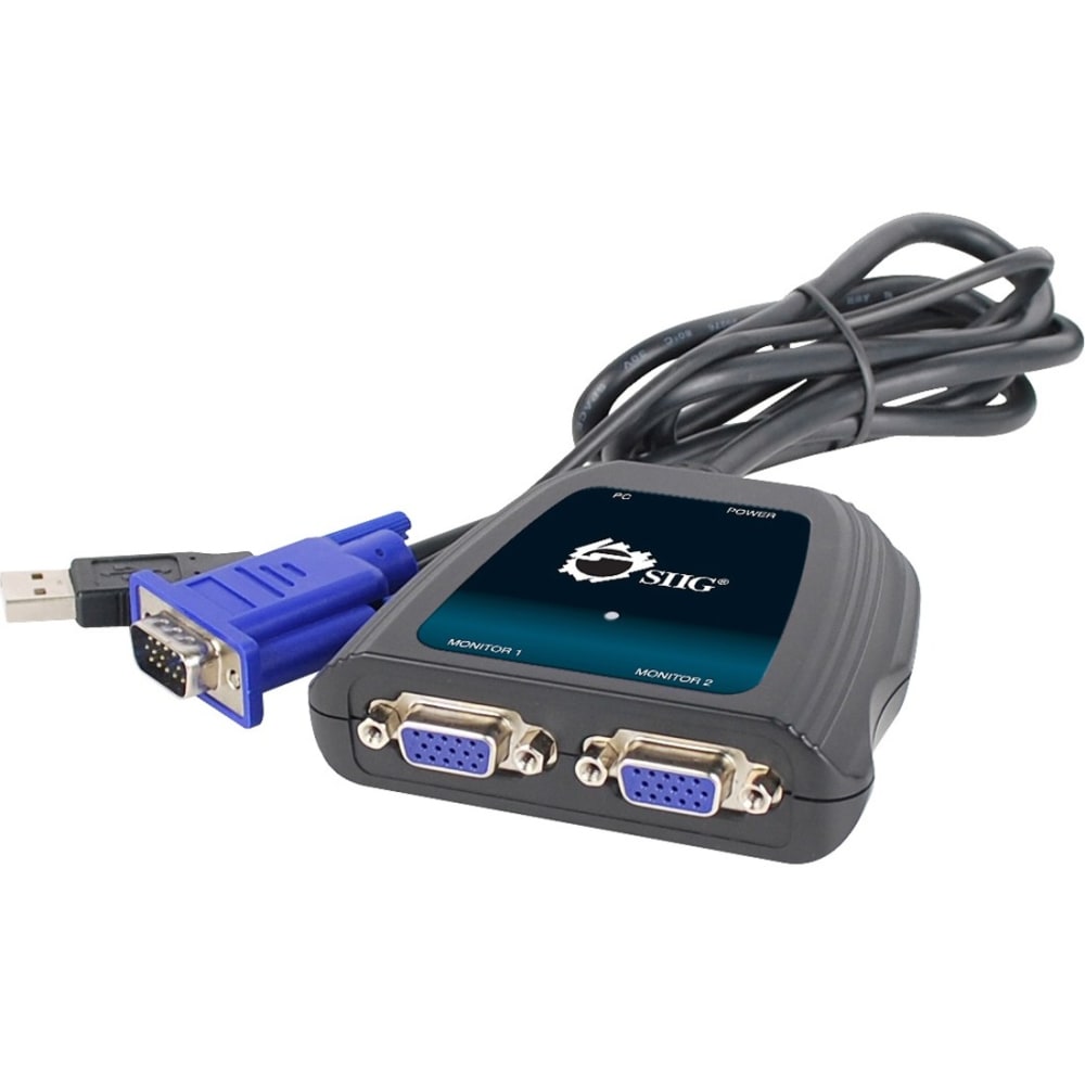 SIIG 1x2 Compact VGA Splitter MPN:CE-VG0A11-S1