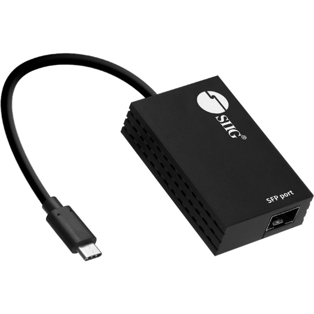 SIIG USB-C to SFP Gigabit Ethernet Adapter MPN:JU-NE0C11-S1