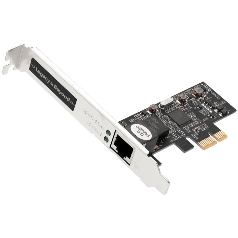 SIIG Single 2.5G 4-Speed Multi-Gigabit Ethernet PCIe Card - Network adapter - PCIe 2.1 low profile - 10M/100M/1G/2.5 Gigabit Ethernet - black MPN:LB-GE0611-S1
