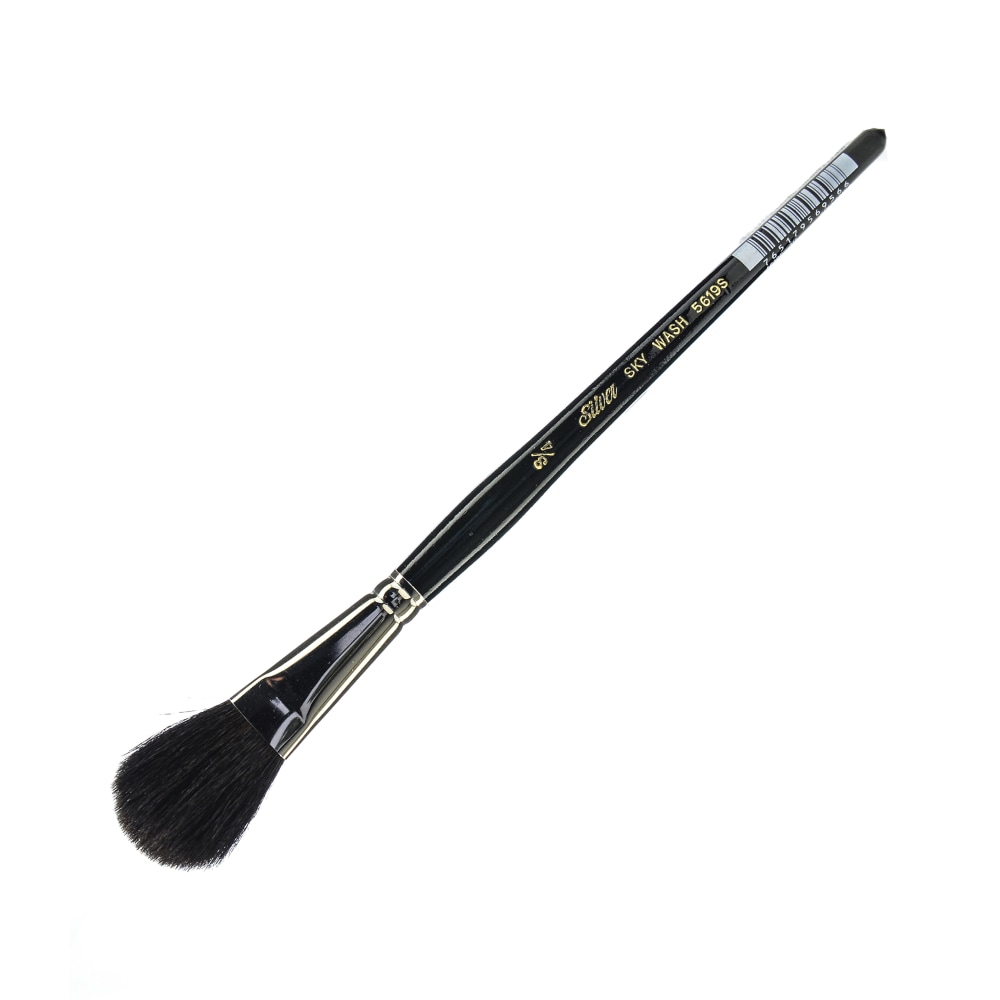 Silver Brush Paint Brush, 3/4in, Oval Mop Bristle, Goat Hair, Dark Red MPN:5619S-3/4