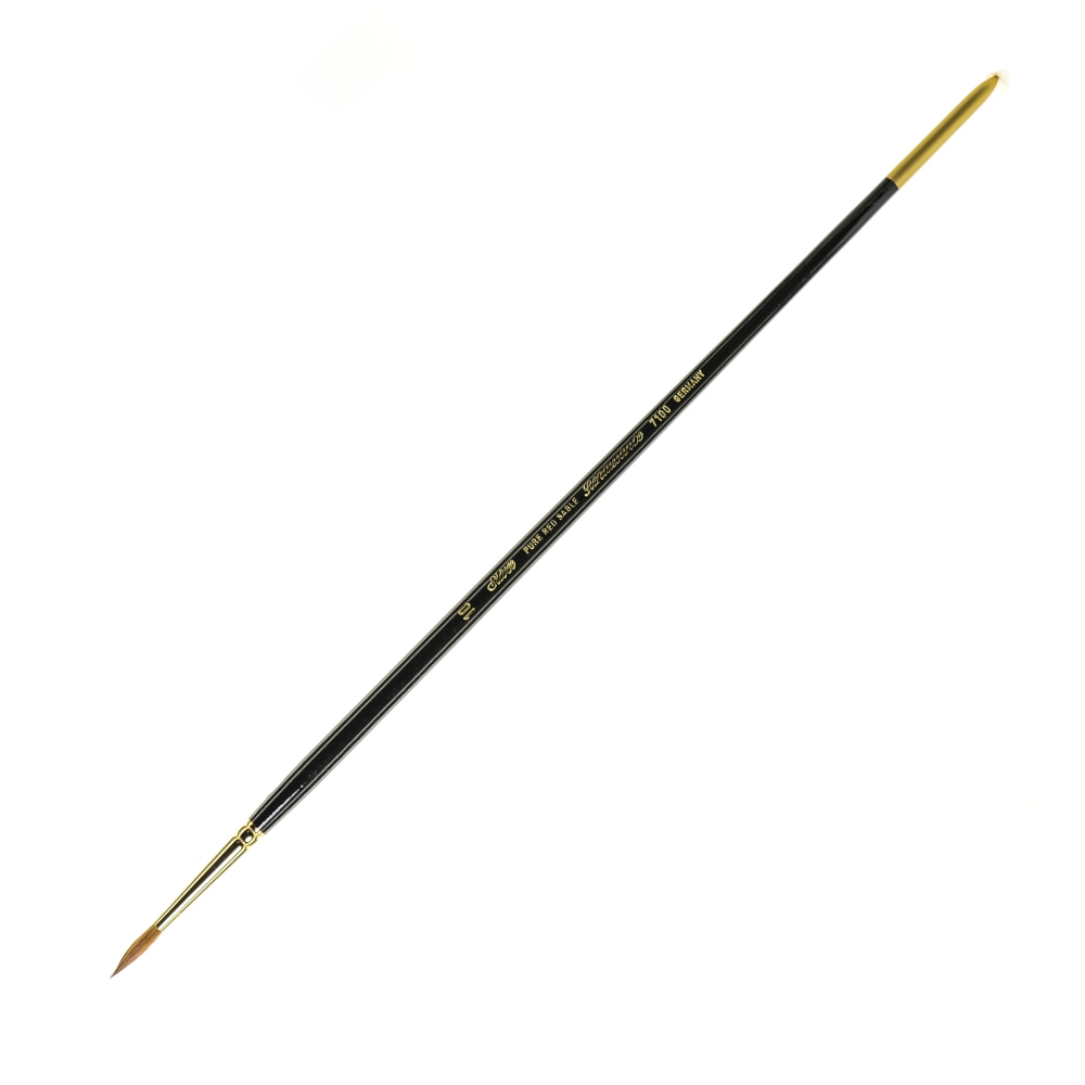 Silver Brush Renaissance Series Long-Handle Paint Brush 7100, Size 10, Round Bristle, Sable Hair, Multicolor MPN:7100-10
