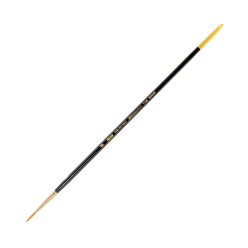 Silver Brush Renaissance Series Long-Handle Paint Brush 7100, Size 8, Round Bristle, Sable Hair, Multicolor MPN:7100-8