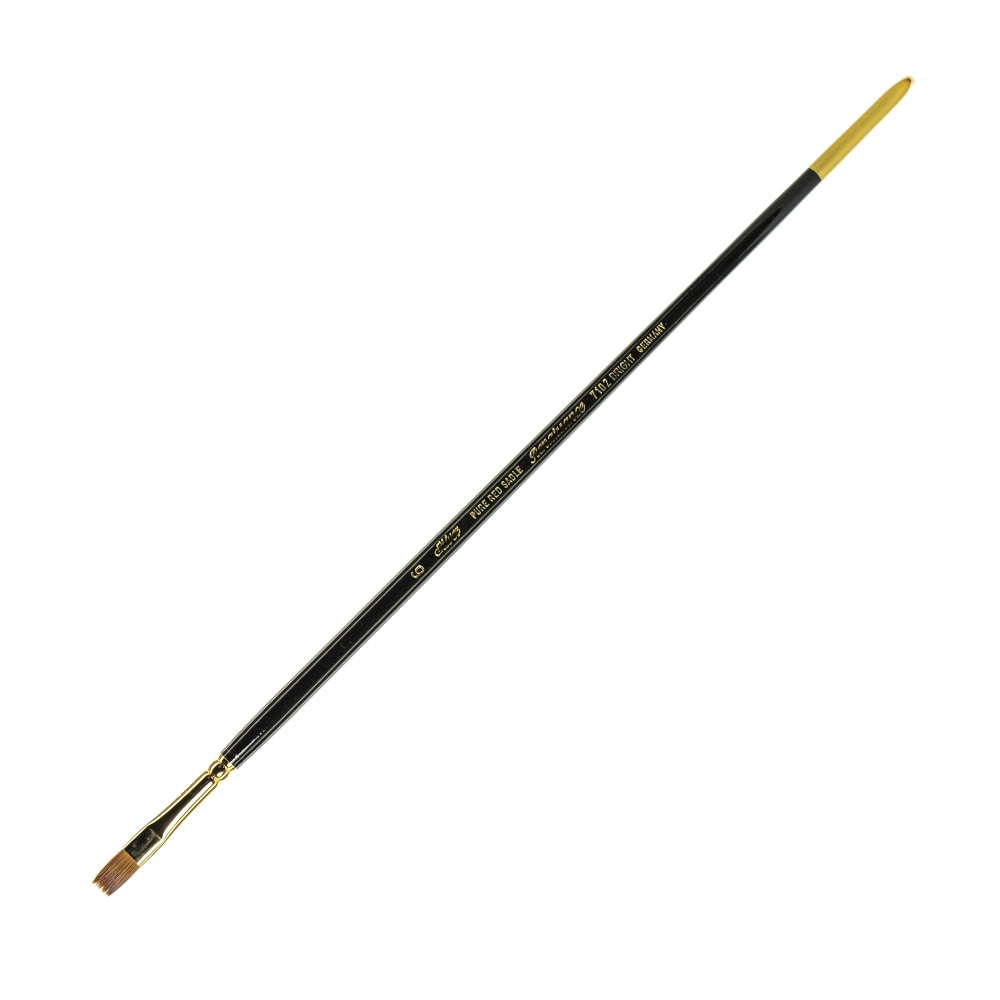 Silver Brush Renaissance Series Long-Handle Paint Brush 7102, Size 8, Bright Bristle, Sable Hair, Multicolor MPN:7102-8