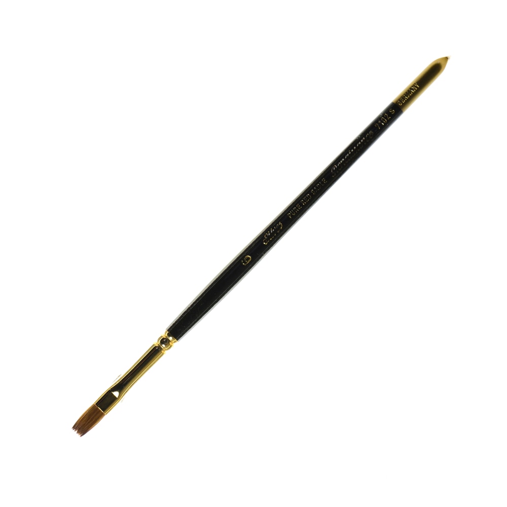 Silver Brush Renaissance Series Short-Handle Paint Brush, 7102S, Size 6, Bright, Sable, Multicolor MPN:7102S-6