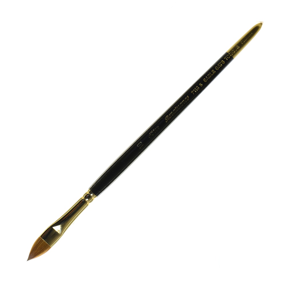 Silver Brush Renaissance Series Short-Handle Paint Brush, Size 10, Cats Tongue, Sable, Multicolor MPN:7110S-10