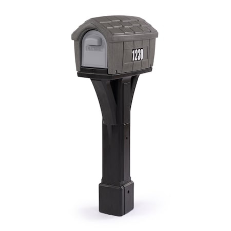 Classic Home Mailbox, Gray Stone/Black MPN:416700-02