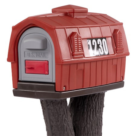 Rustic Barn Mailbox (Burnt Red/Espresso) MPN:416090-01