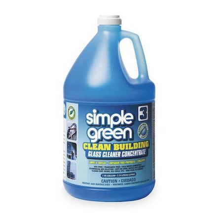 Liquid Glass Cleaner, 1 gal., Blue, Unscented, Jug, 2 PK MPN:1210000211301