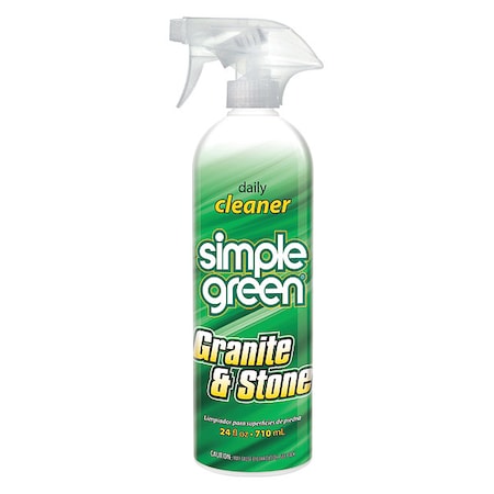 24 oz Granite and Stone Cleaner, Trigger Spray Bottle, Ready to Use, Pleasant Fruit MPN:3710101203024