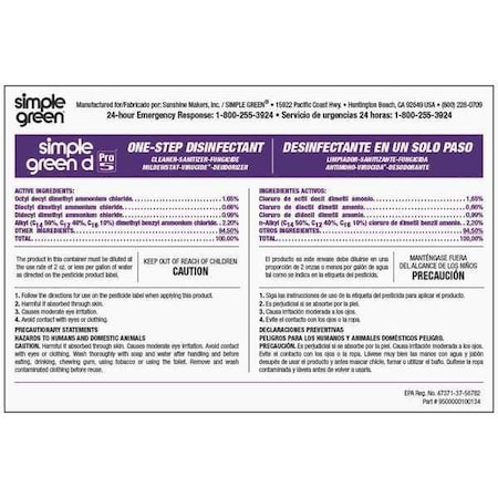 Simple Green Secondary Labels, 10 PK MPN:9510001000134