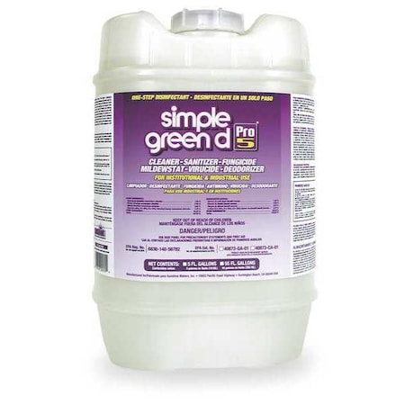 Sg PRO5 One-Step Disinfectant- 5 Gal MPN:3400000130505