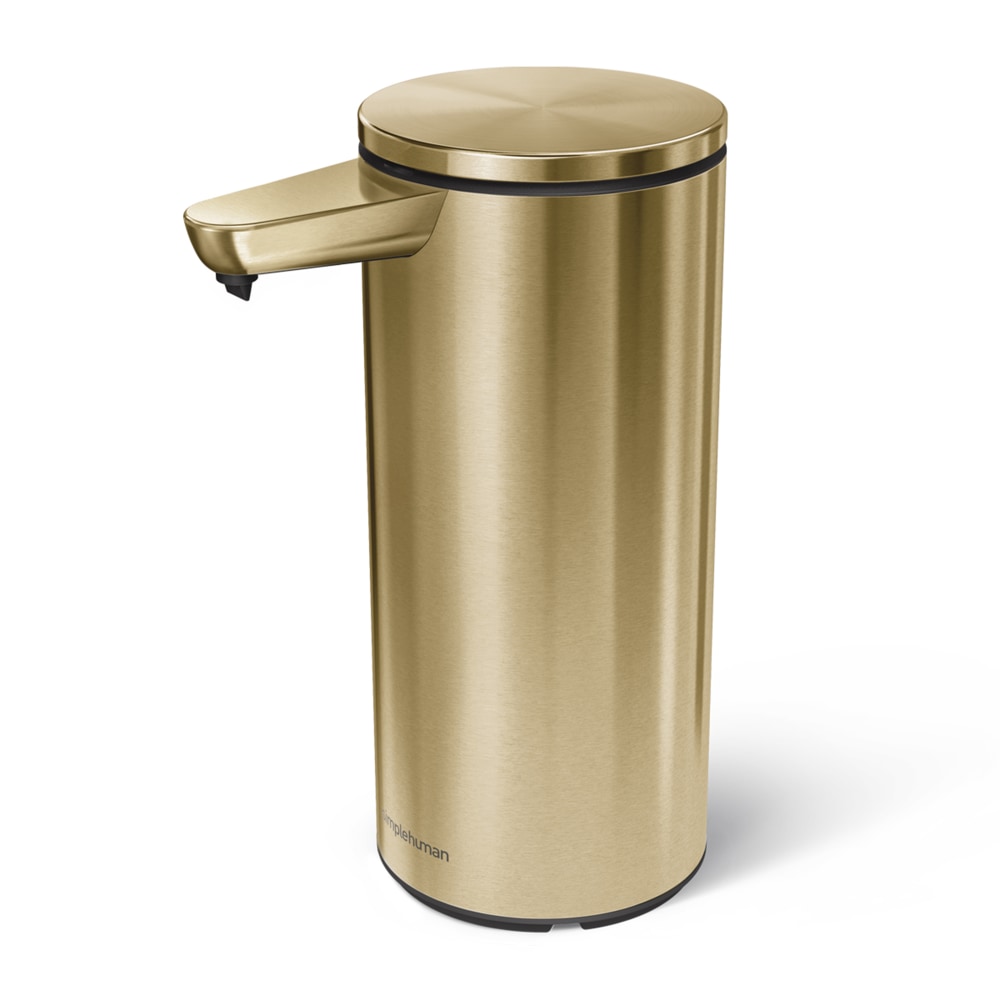 simplehuman Touch-Free Rechargeable Sensor Liquid Soap And Hand Sanitizer Dispenser, 14 Oz, Brass MPN:ST1074