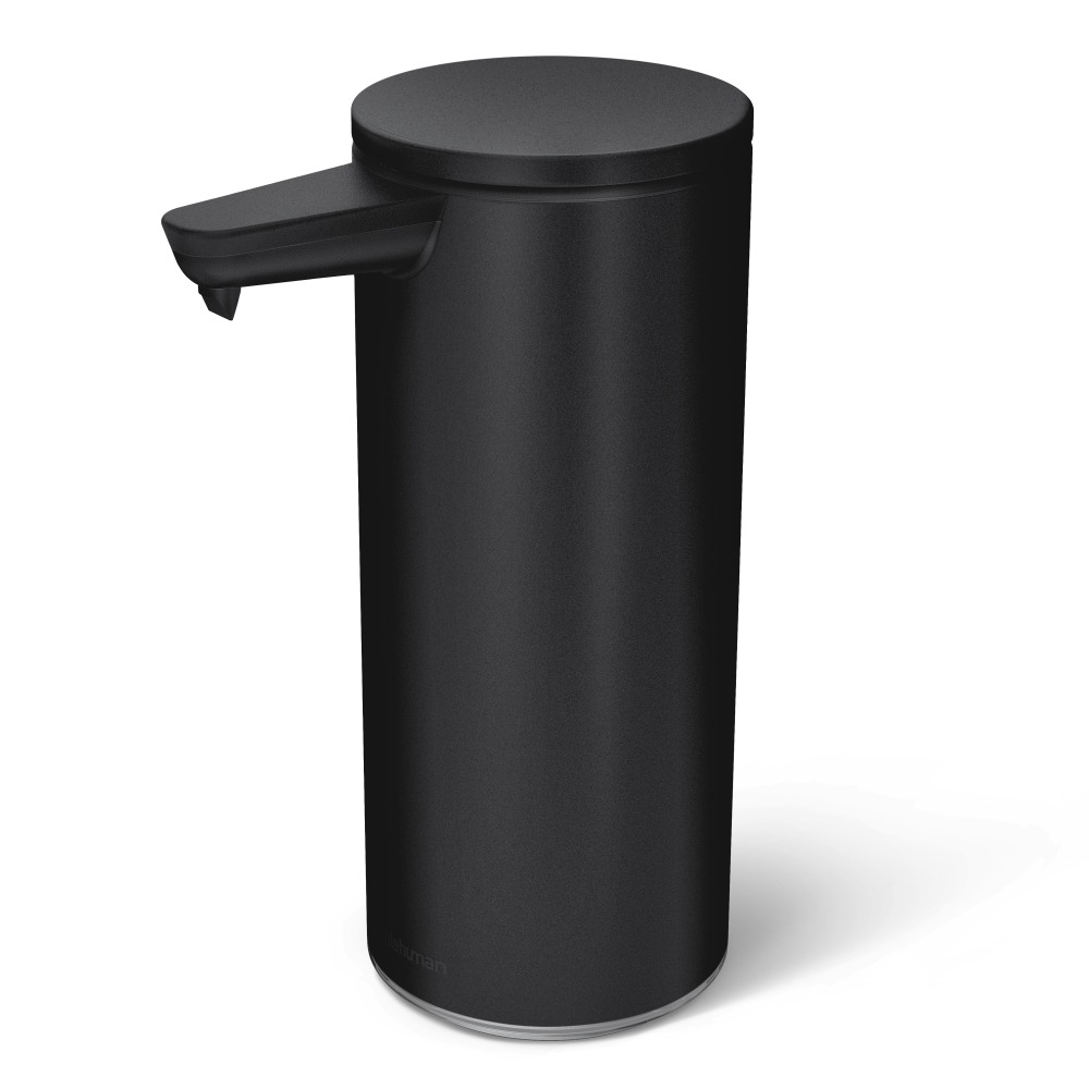 simplehuman Touch-Free Rechargeable Sensor Liquid Soap And Hand Sanitizer Dispenser, 9 Oz, Matte Black MPN:ST1076