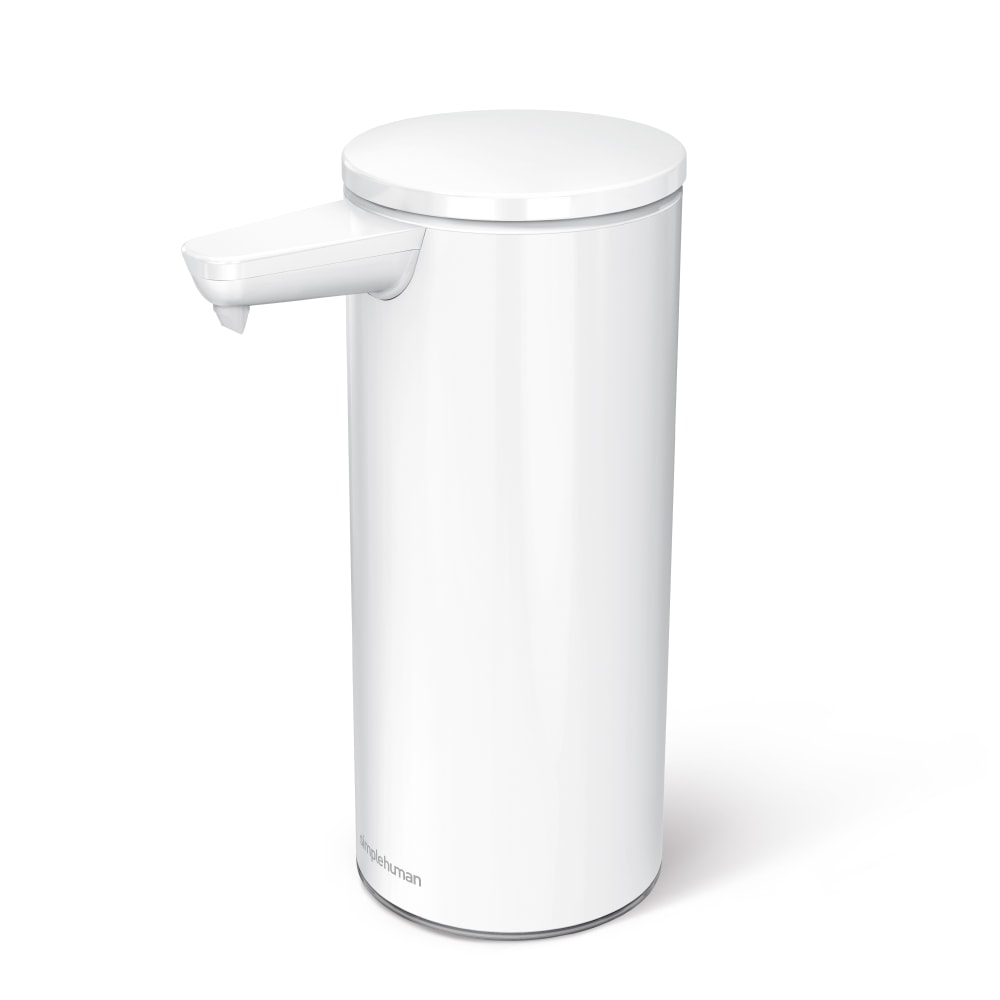 simplehuman Touch-Free Rechargeable Sensor Liquid Soap And Hand Sanitizer Dispenser, 9 Oz, White MPN:ST1078