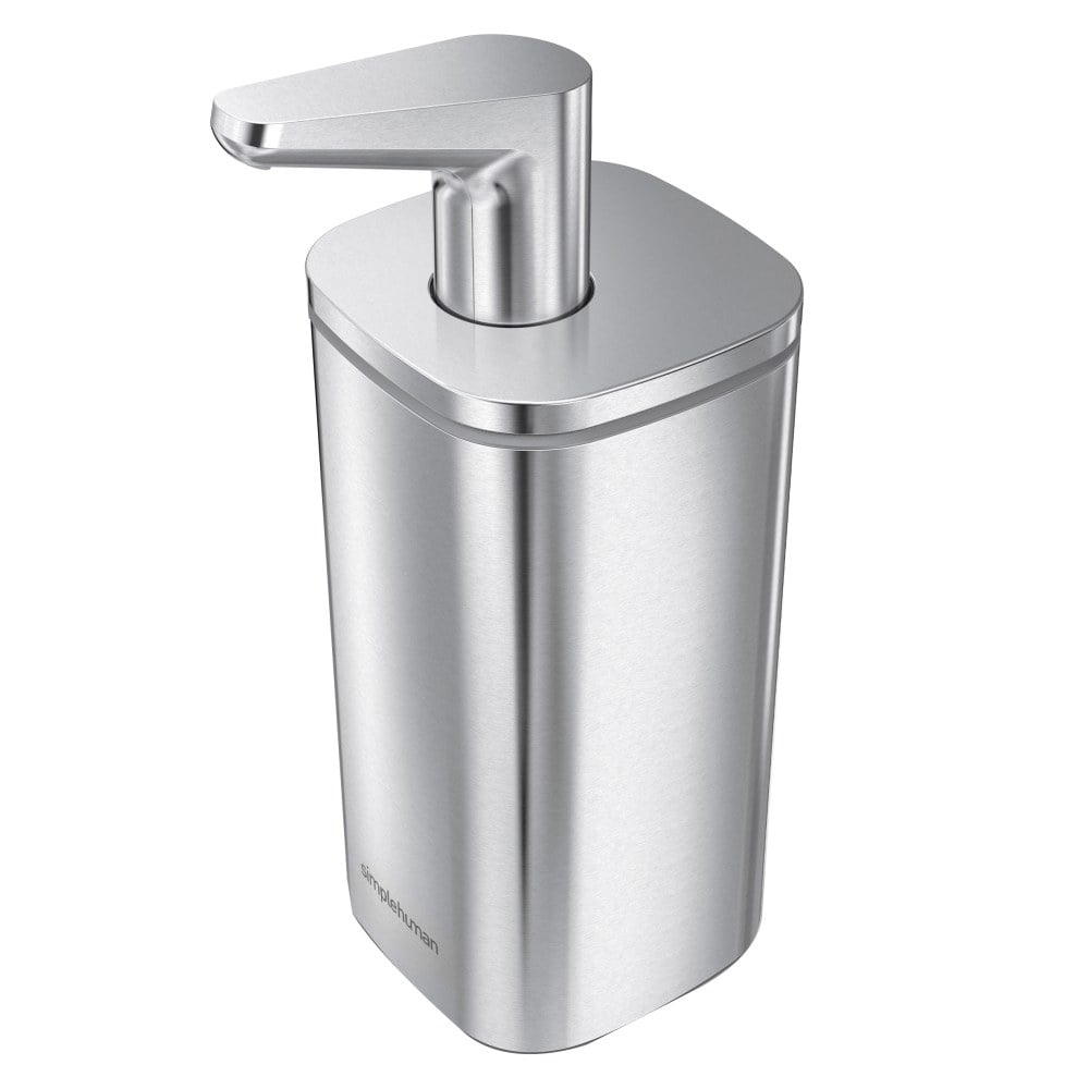 simplehuman Liquid Soap And Hand Sanitizer Pulse Pump, 10 Oz, Brushed Stainless Steel MPN:KT1183