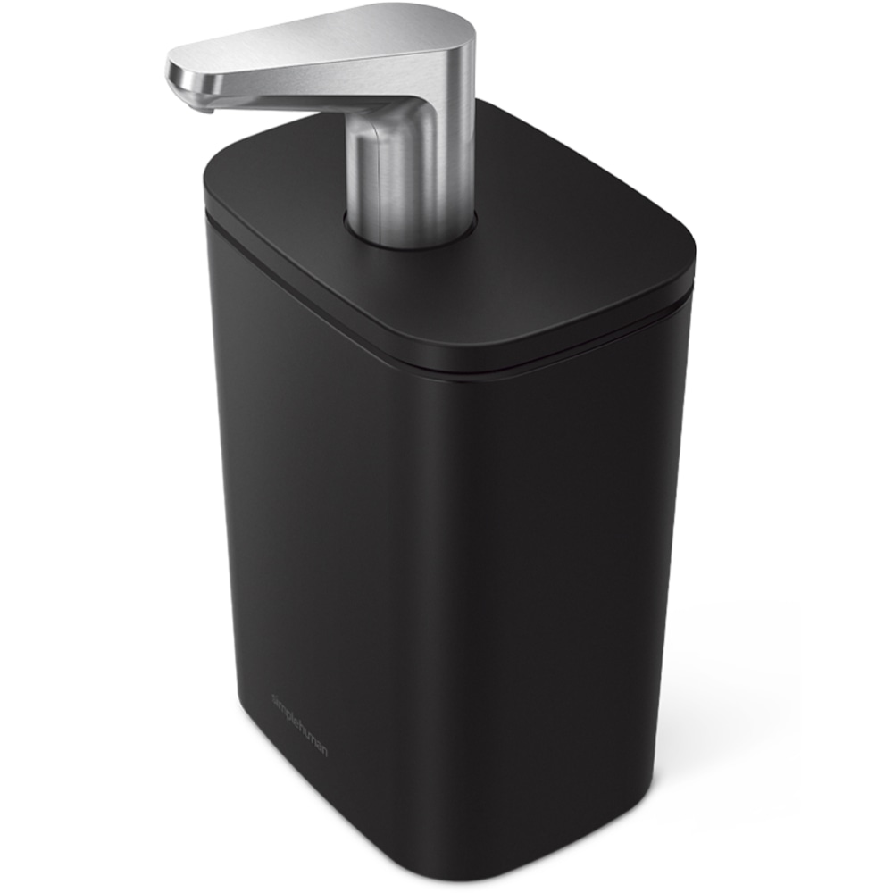 simplehuman Liquid Soap And Hand Sanitizer Pulse Pump, 16 Oz, Matte Black MPN:KT1194