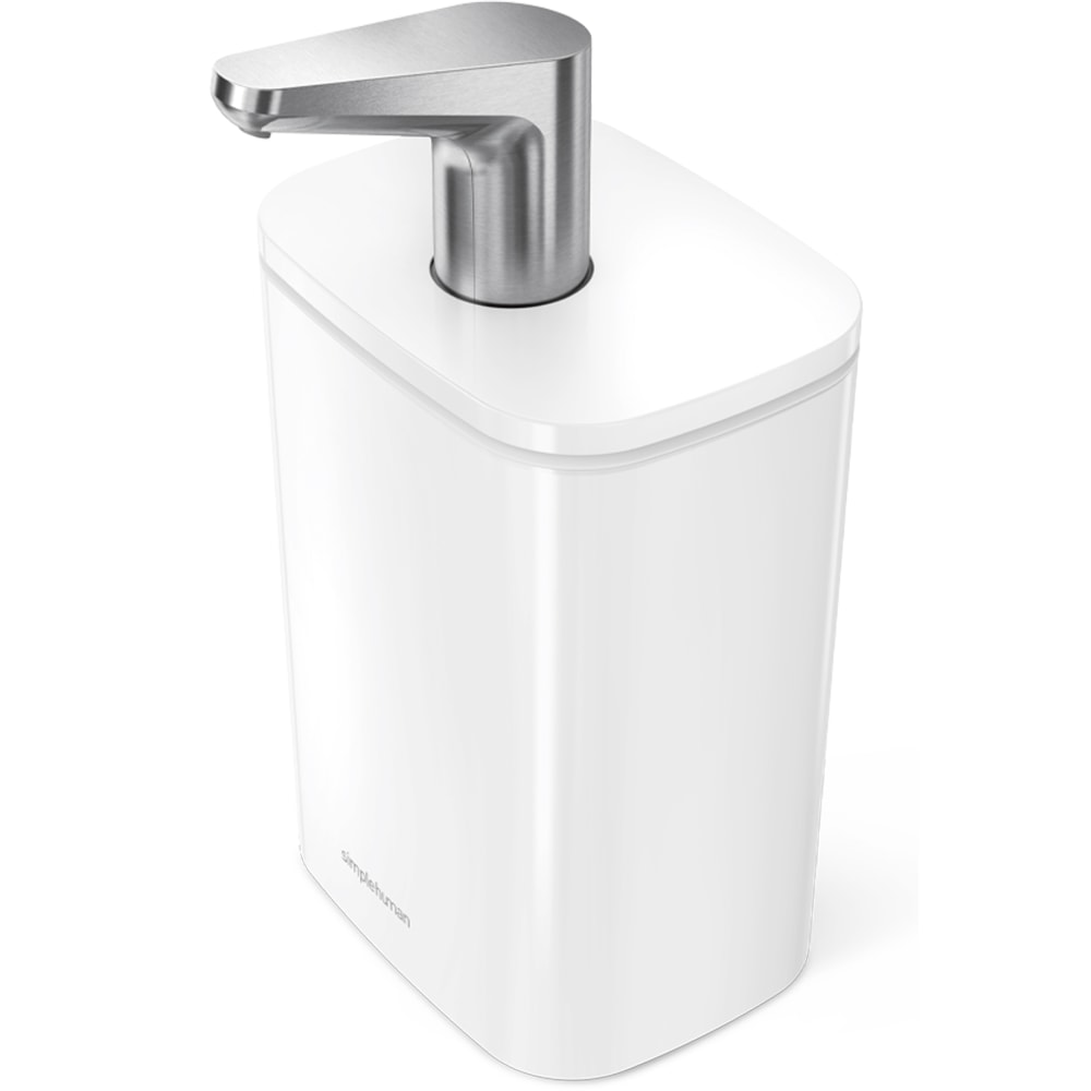 simplehuman Liquid Soap And Hand Sanitizer Pulse Pump, 16 Oz, White MPN:KT1195