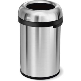 Simplehuman® Stainless Steel Bullet Open Top Trash Can 30 Gallon CW1471