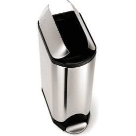 simplehuman® Butterfly Step Can - 12 Gallon Brushed SS CW1897