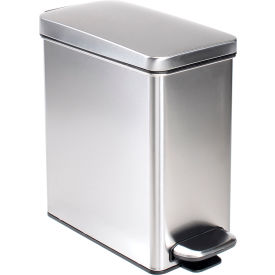 simplehuman® Brushed Stainless Steel Profile Step Can 2-3/5 Gallon CW1898