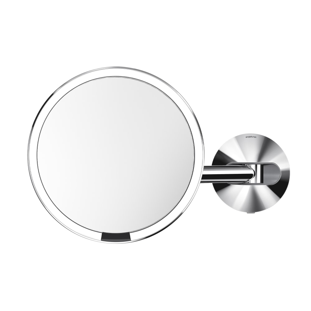simplehuman Wall Mount Sensor Mirrors, 9-1/8inH x 13-13/16inW x 3-1/8inD, Polished Silver, Hardwired MPN:ST3016