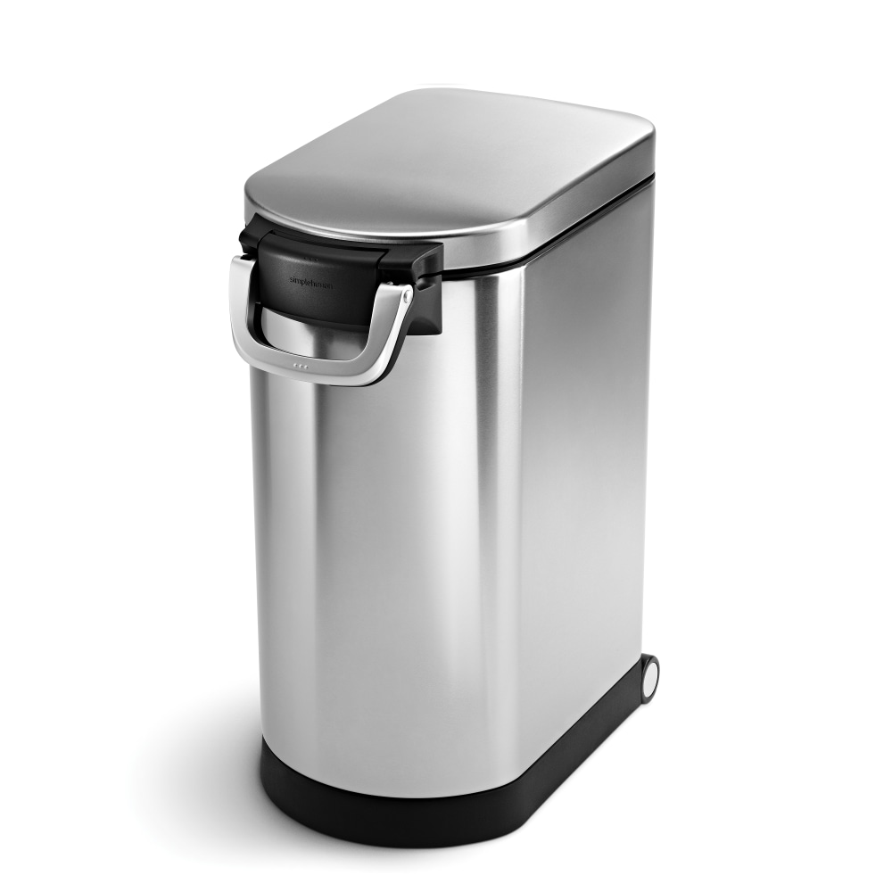 simplehuman Pet Food Can, 560 Oz, Brushed Silver MPN:CW1886