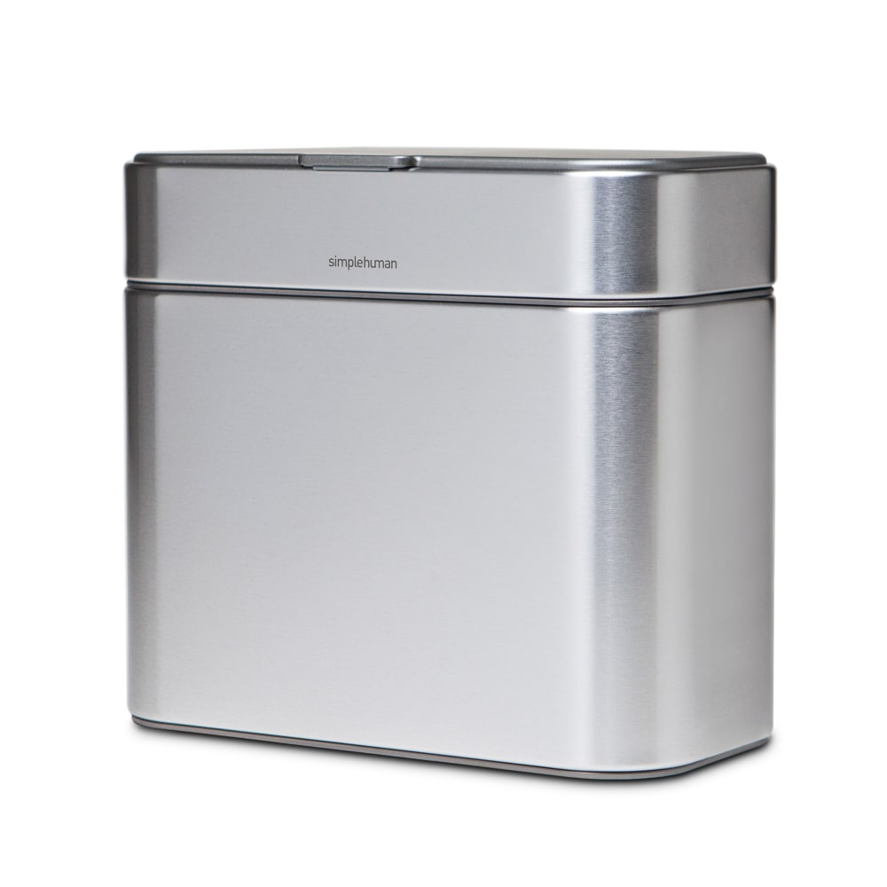 simplehuman Compost Caddy, 1.06 Gallons, Silver MPN:CW1645